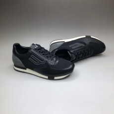 BALLY 발리 가비노 블랙 색상의 플레인 수입 소가죽 스니커즈, GAVINO MENS PLAIN CALF LEATHER SNEAKER IN BLACK