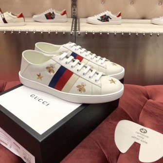 GUCCI 구찌 에이스 남녀공용 자수 스니커즈 386750 A38F0 9073