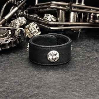 CHROME HEARTS 크롬하츠 S925 1:1퀄리티 가죽팔찌 #H101