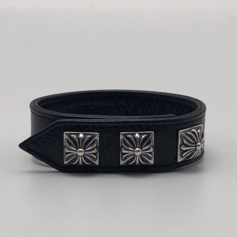 CHROME HEARTS 크롬하츠 S925 1:1퀄리티 가죽팔찌 #H102