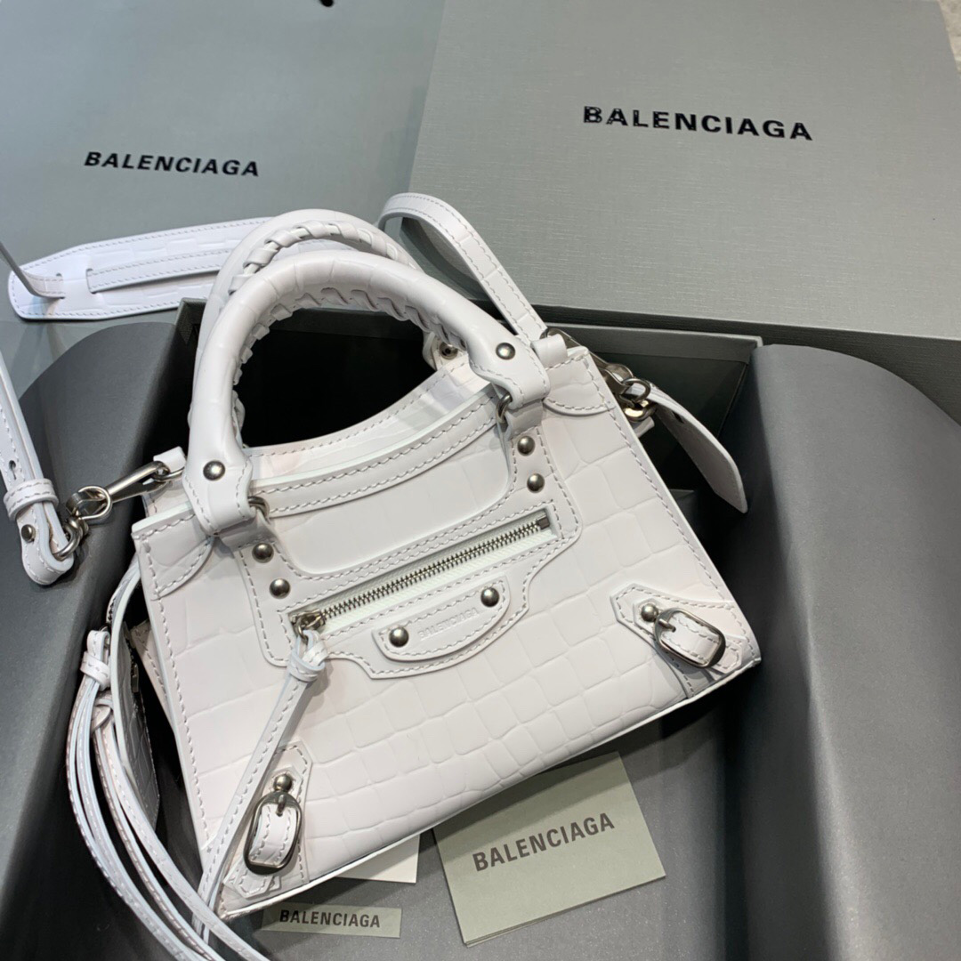 BALENCIAGA 발렌시아가 나노 클레식 미니 탑 핸들 백