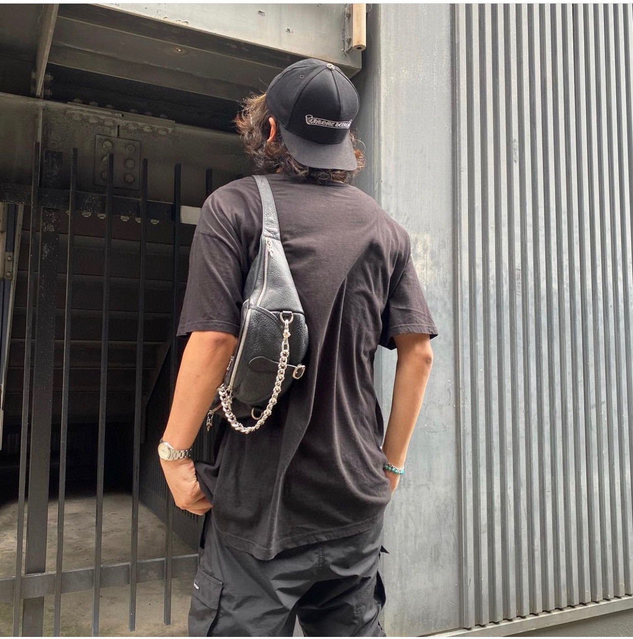 CHROME HEARTS 크롬하츠 샌드팍 힙색 K053