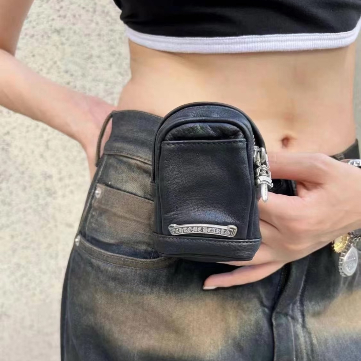 CHROME HEARTS 크롬하츠 손목착용 동전지갑 #780