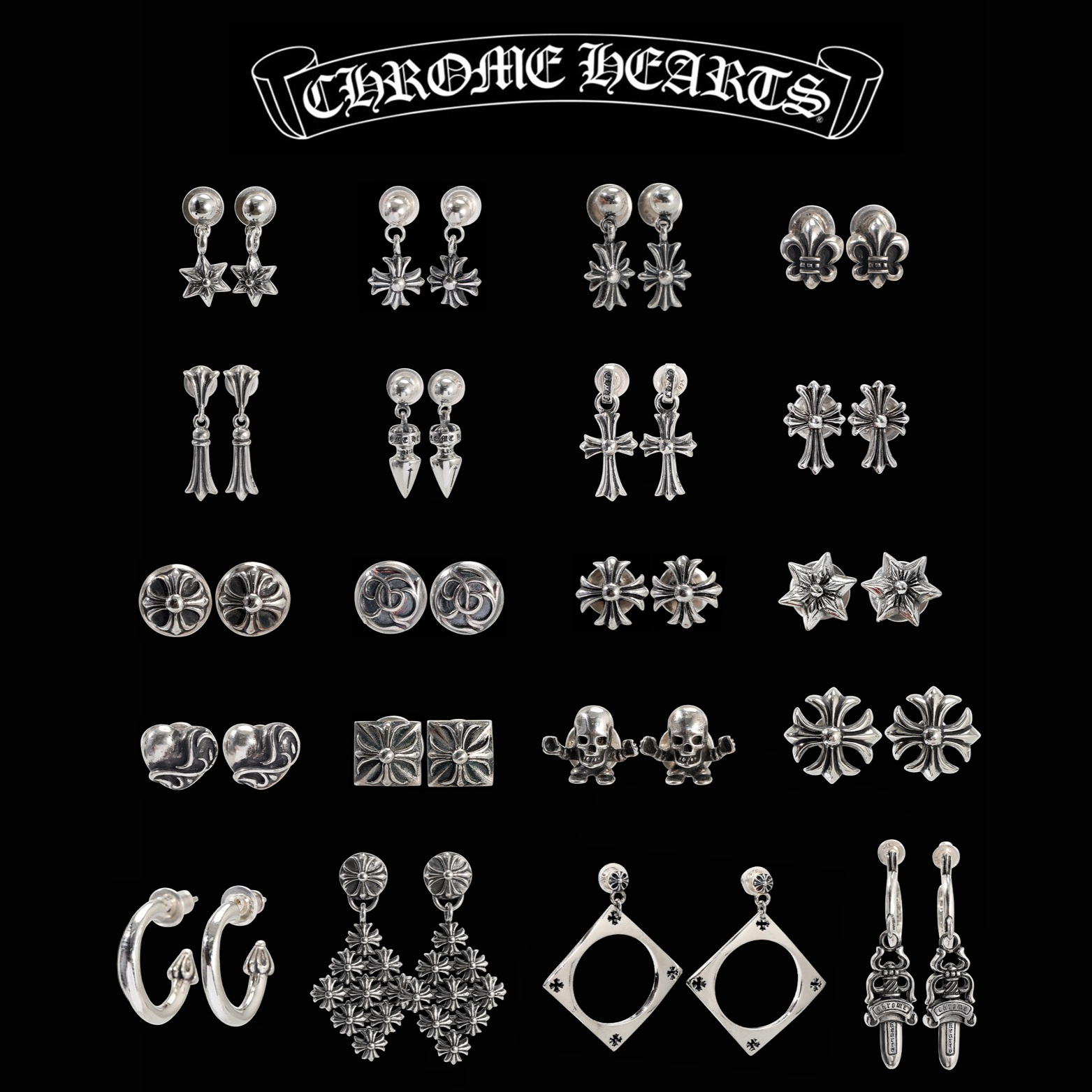 CHROME HEARTS크롬하츠 귀걸이모음 #255191705