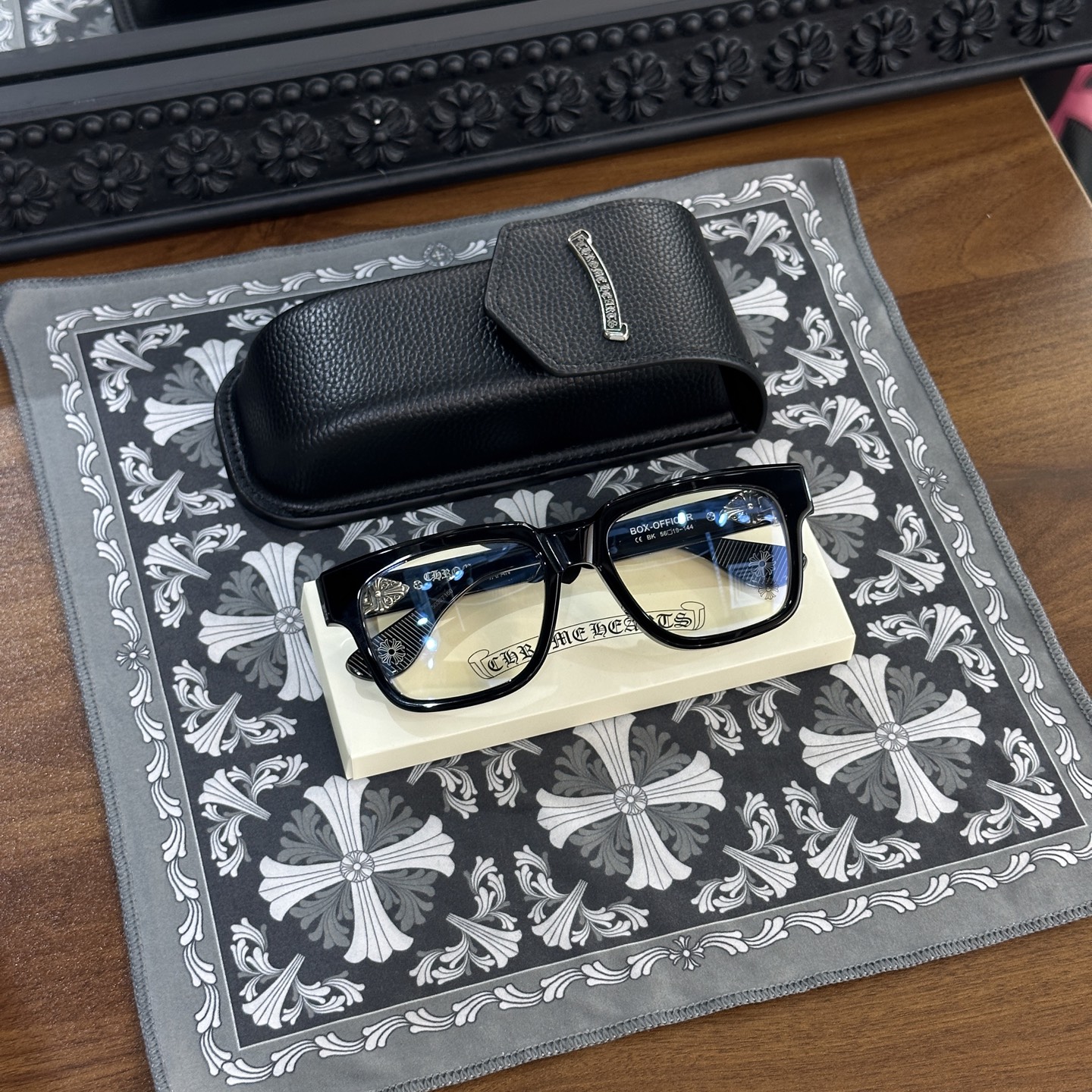 CHROME HEARTS 크롬하츠 안경 박스 오피서 BOX-OFFICER (925실버) #259271829