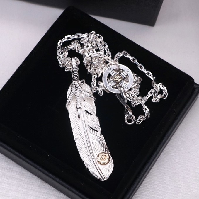 GORO’S 고로스 깃털 925실버 체인 펜던트(목걸이) #2510211625