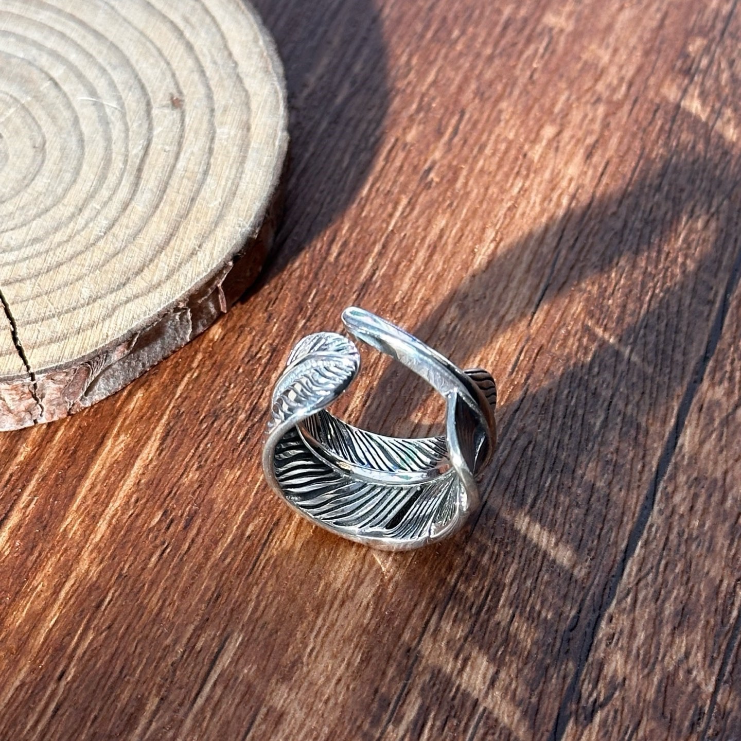 GORO’S 고로스 925실버 깃털 반지 #2510211727