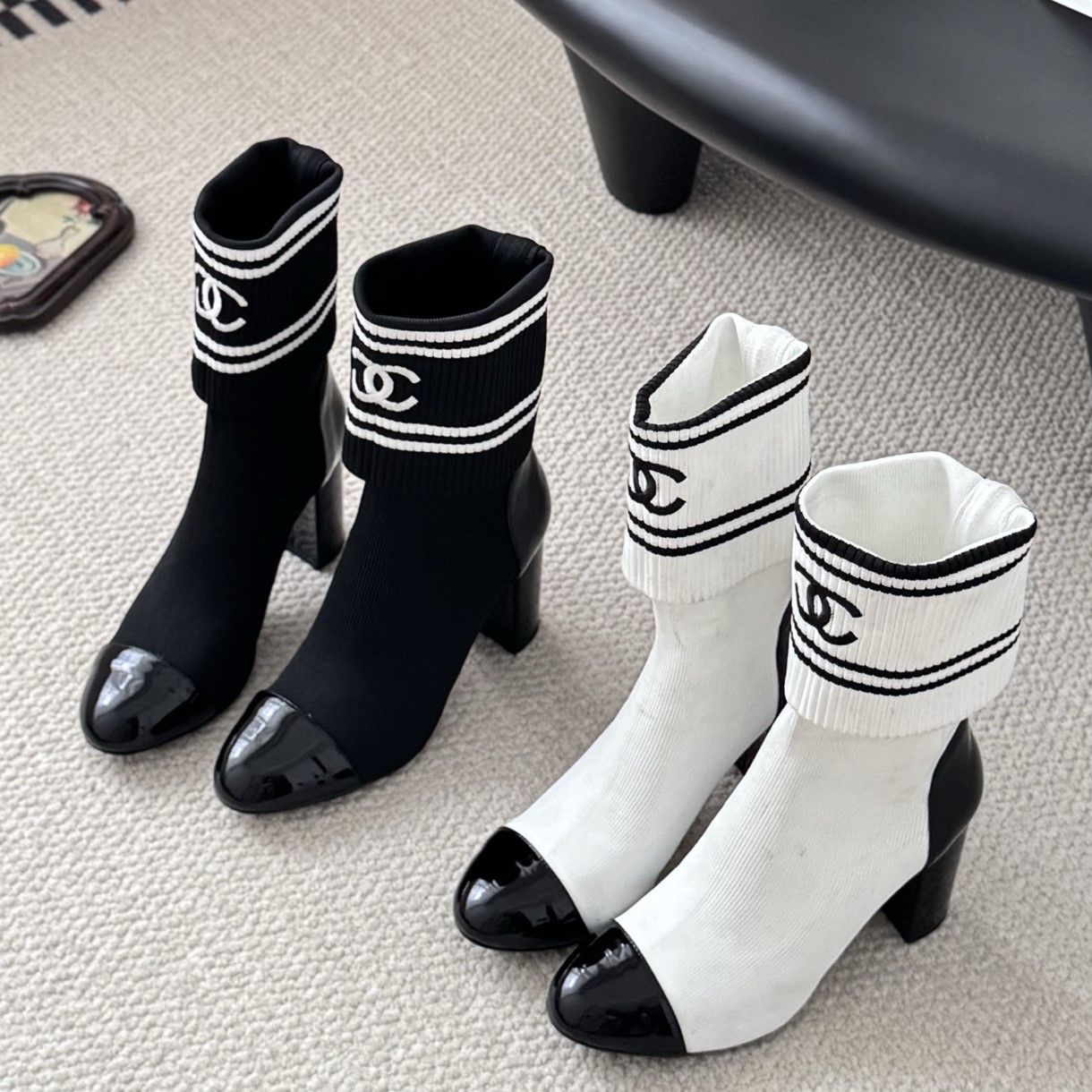 CHANEL 샤넬 삭스 앵글부츠 #2510261542