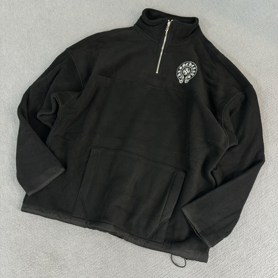 CHROME HEARTS 크롬하츠 하프짚 터틀넥 후드집 #145025123