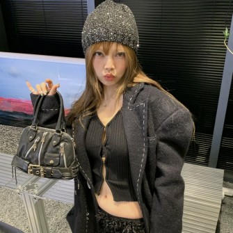 CHROME HEARTS 크롬하츠 Modean Mini JJ Dean belt bag 덴벨트백 26cm #K657 (925실버)