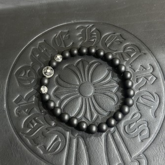 CHROME HEARTS 크롬하츠 흑요석 비즈 팔찌 #18925123