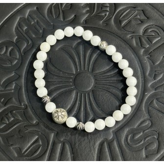 CHROME HEARTS 크롬하츠 화이트 아게이트 팔찌 #181225123