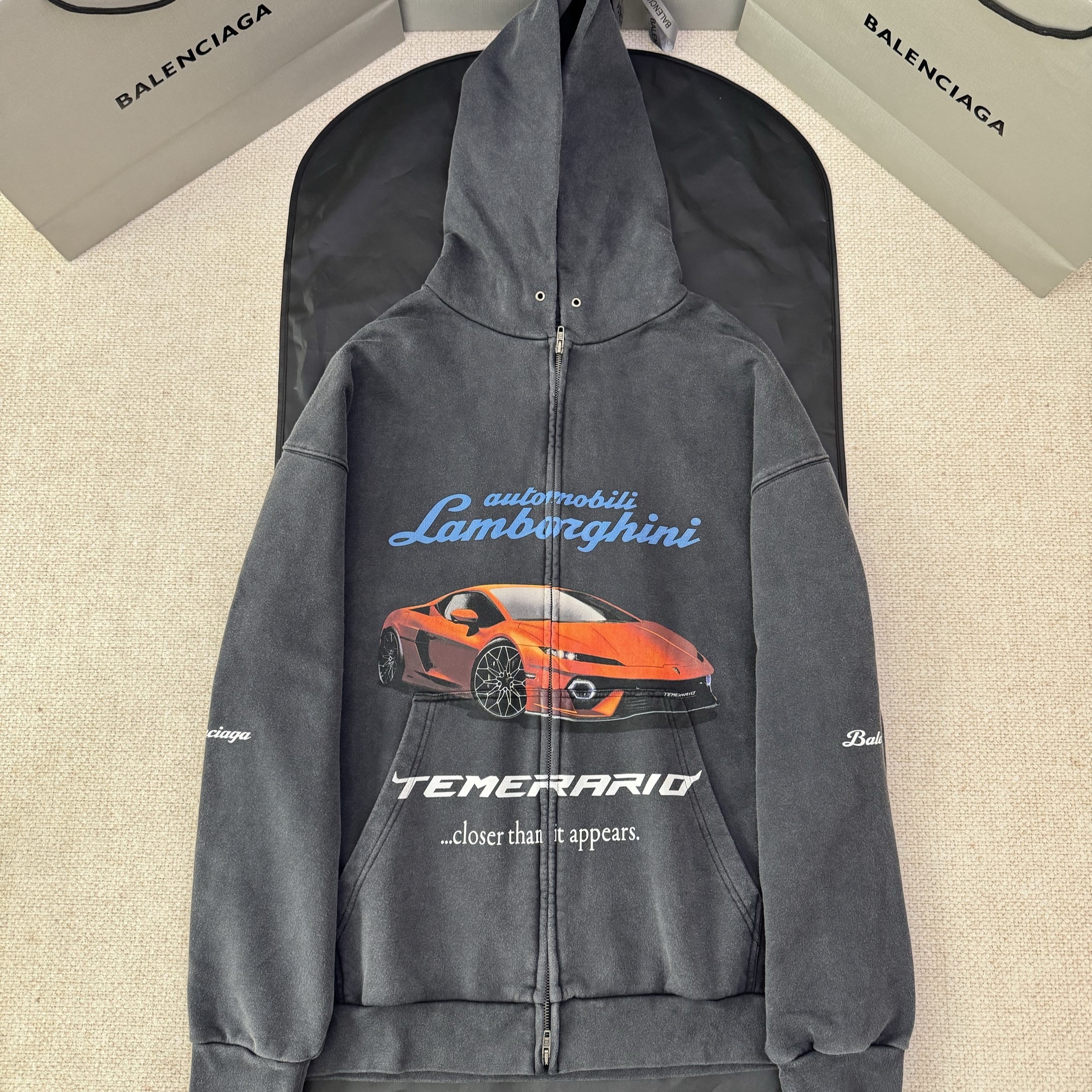 BALENCIAGA 발렌시아가 람보르기니 지퍼 후드 #215151219