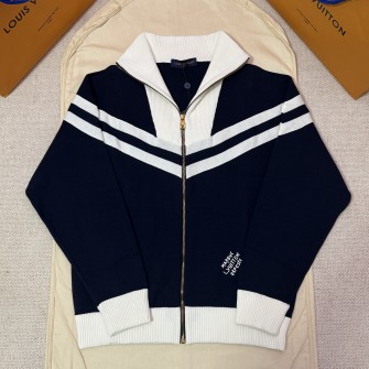 LOUIS VUITTON 루이비통 니티드 코튼 세일러 블루종 니트 1AHUG8 #20176113