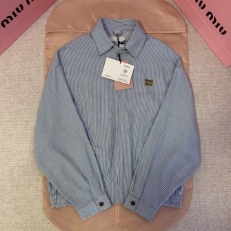 MIUMIU 미우미우 로고 집 자켓 #17126114