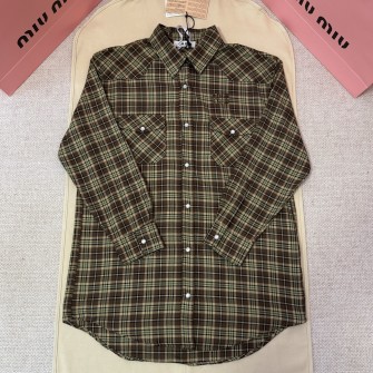 MIUMIU 미우미우 체크 셔츠 #17206114