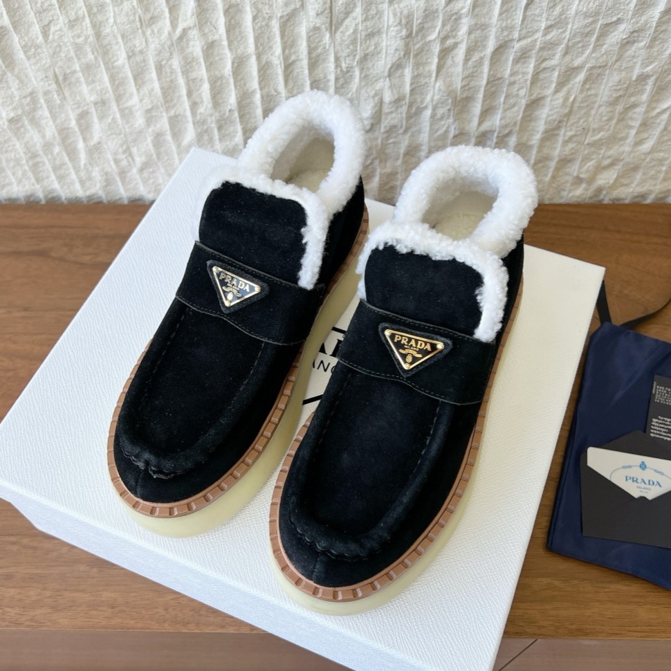 PRADA 프라다 신발 스웨이드 미드탑 스니커즈 #17116119