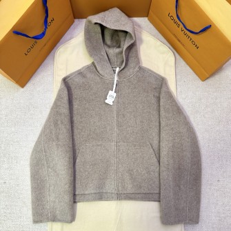 ACNE STUDIOS 아크네-스튜디오 베이지 캐시미어 집업 후드 #12596120