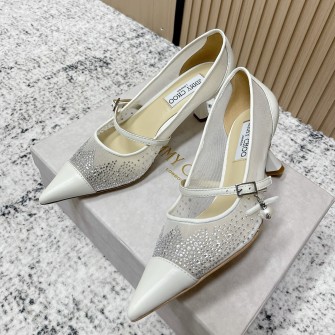 JIMMY CHOO 지미추 new arrival 아렌 65 펄 장식 포인티드 토 펌프스 #1946123