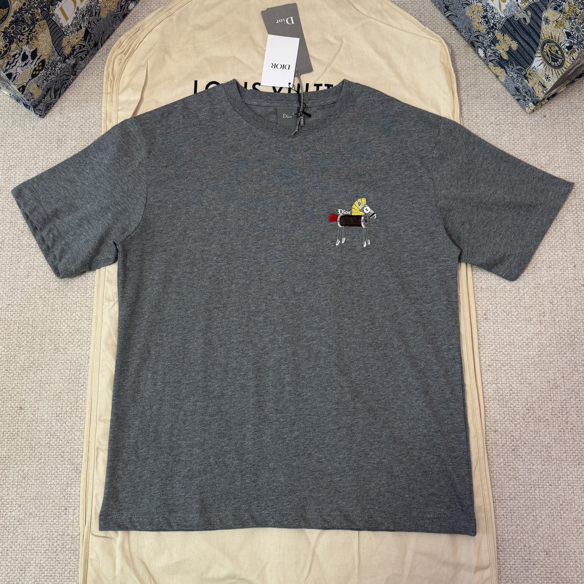 DIOR 디올 홀스 자수 릴랙스 핏 티셔츠 683J624A0677_C889 #17256127