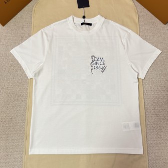 LOUIS VUITTON 루이비통 크루넥 프린트 반팔티셔츠 1AJUD5 #17436127