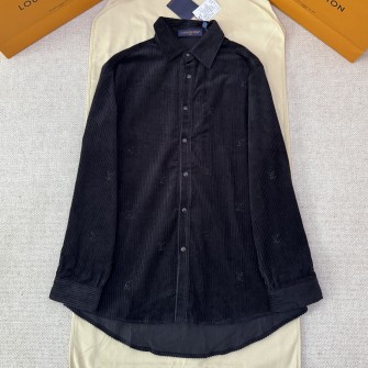 LOUIS VUITTON 루이비통 버튼 다운 롱 슬리브드 코듀로이 셔츠 1AFXV3
