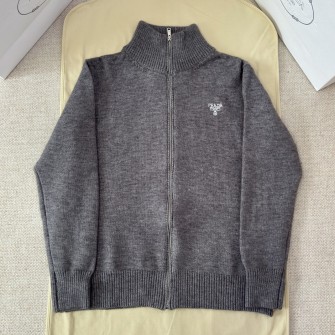 PRADA 프라다 캐시미어 니트 집업 가디건 #1726225