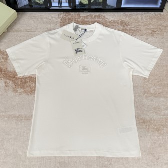BURBERRY 버버리 고딕 로고 코튼 티셔츠 #20206311