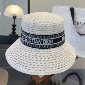 DIOR 디올 리비에라 D-바비 라지 브림 버킷 햇 #16456312