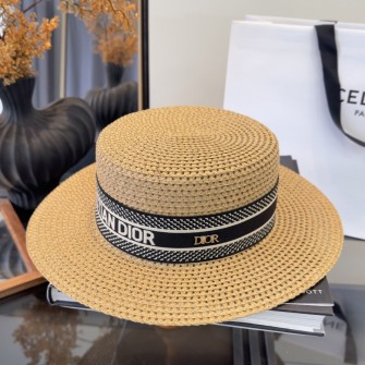 DIOR 디올 밀짚 버킷햇 #15676312