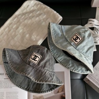 CHANEL 샤넬 CC 데님 버킷햇 #17496312