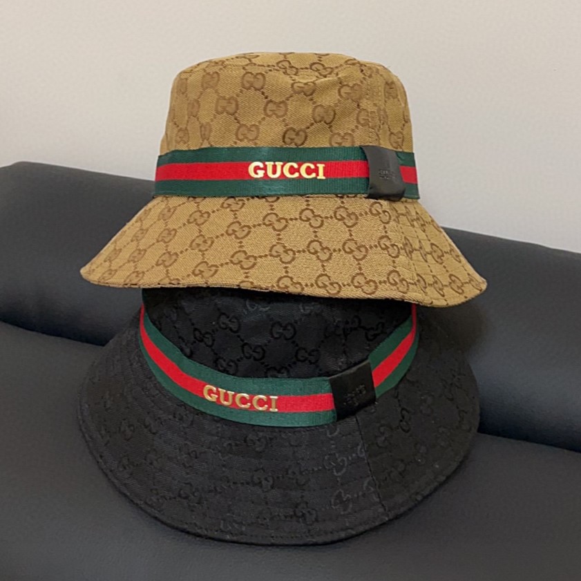 GUCCI 구찌 GG 패턴 웹 스트라이프 버킷햇 #18436312