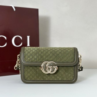 GUCCI 구찌 고 스몰 숄더백 포레스트 그린 숄더백 #826761