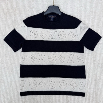LOUIS VUITTON 루이비통 오픈워크 스트라이프드 니트 톱 (Openwork Striped Knit Top) 1AJZ8T