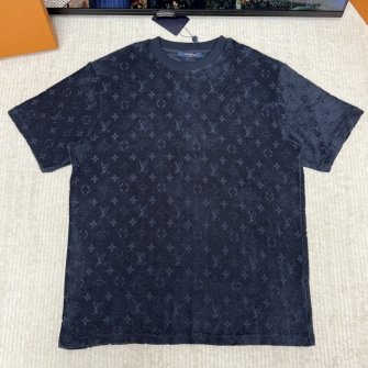 LOUIS VUITTON 루이비통 모노그램 프렌치 테리 티셔츠 1AHWBC