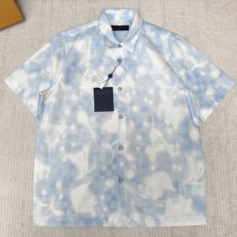 LOUIS VUITTON 루이비통 프린티드 쇼트 슬리브드 셔츠 1AJRHV