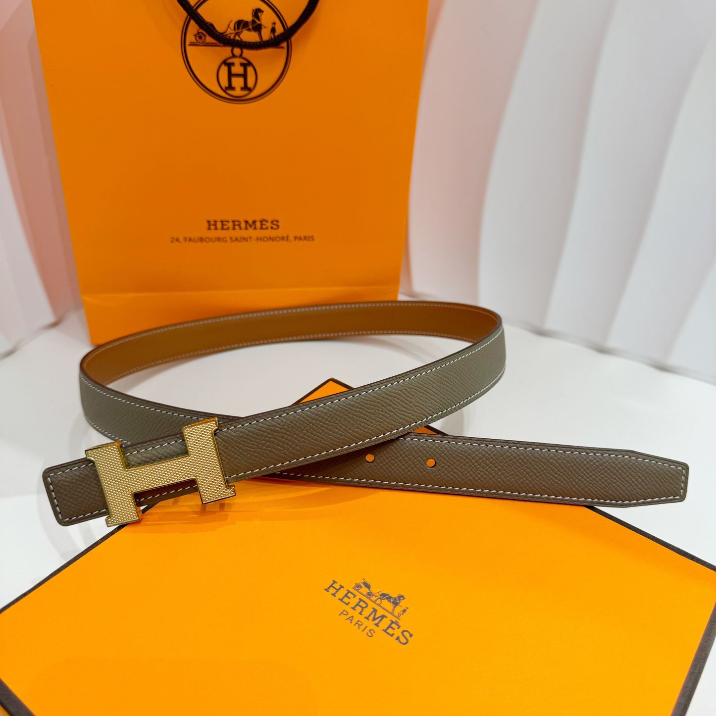 HERMES 에르메스 미니 콘스탄스(Mini Constance) 24 리버서블 벨트 H052150