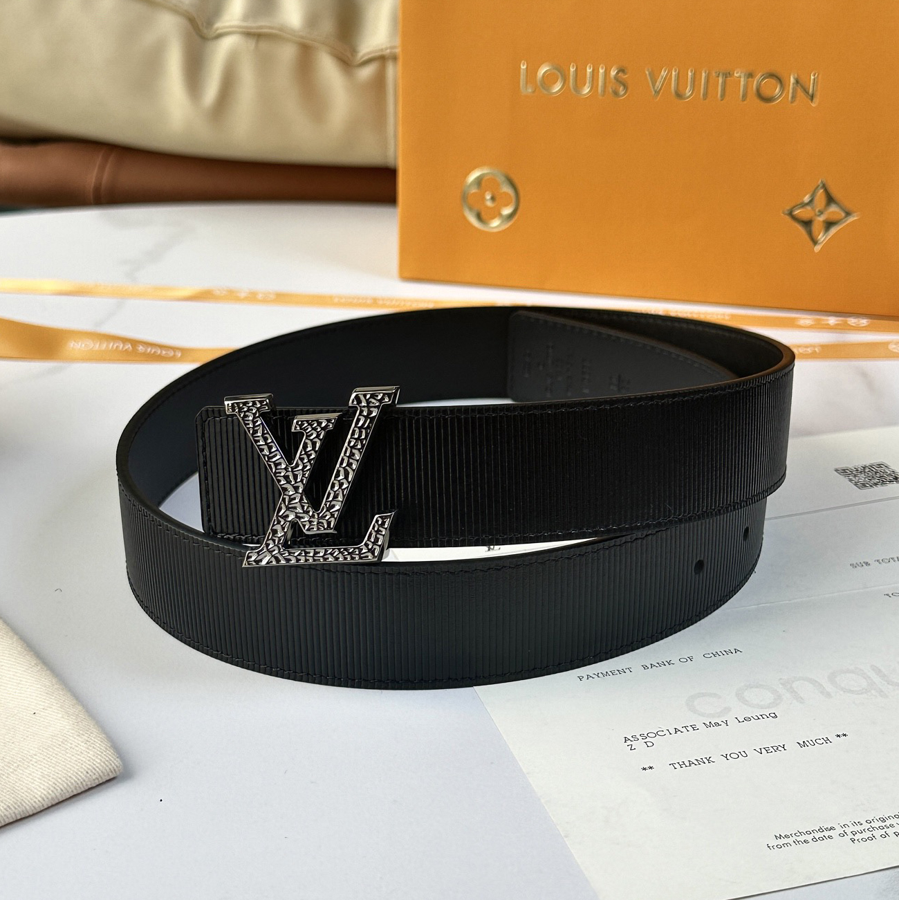 LOUIS VUITTON 루이비통  LV 헤리티지 35mm 리버서블 벨트 M9839U