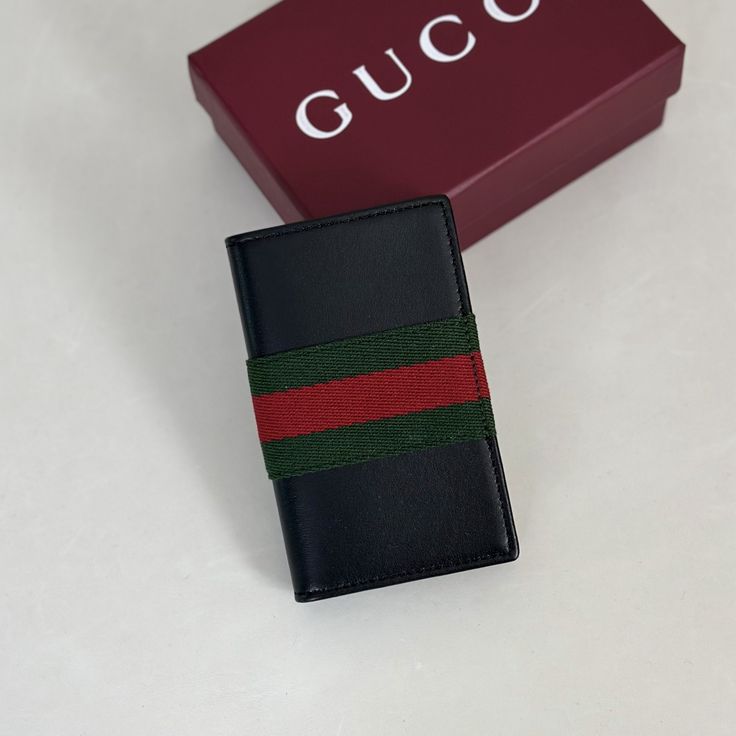 GUCCI 구찌 웹 트레이드마크 카드 케이스 867290
