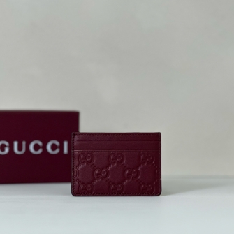 GUCCI 구찌 GG 시그니처 레더 카드 케이스 카드지갑 847204