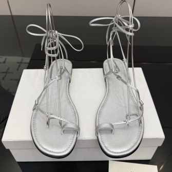 CELINE 셀린느 트리옹프 레이스업 플랫 샌들 (Triomphe Lace-Up Flat Sandals)