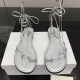 CELINE 셀린느 트리옹프 레이스업 플랫 샌들 (Triomphe Lace-Up Flat Sandals)