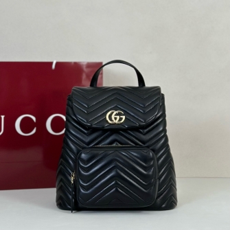 GUCCI 구찌 GG 마몽 스몰 백팩 (레더) #861878