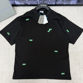 BALENCIAGA 발렌시아가 520 스티커즈 미디엄 핏 티셔츠 #176527