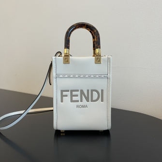 FENDI 펜디 선샤인 스몰 레더 쇼퍼백 8BH372-2802