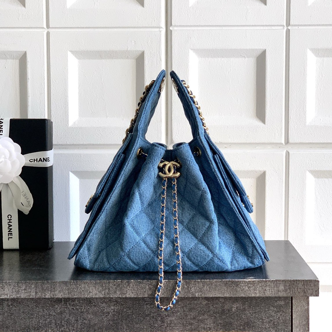 CHANEL 샤넬 25백 스몰 데님&카프스킨 (4칼러) #AS5293