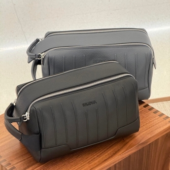 RIMOWA 리모와 네버 스틸 가죽 토일러트리 백 #15106730