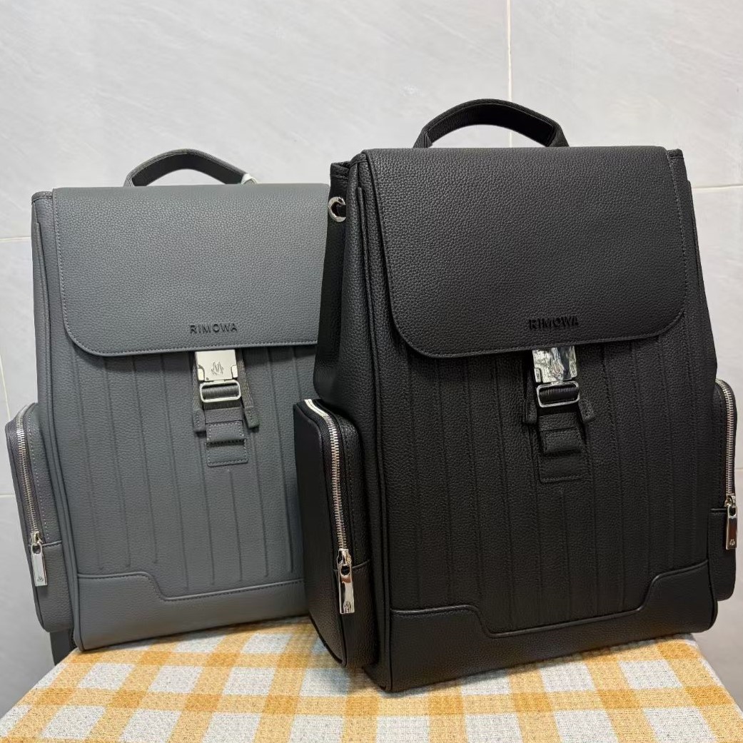 RIMOWA 리모와 네버 스틸 레더 플랩 백팩 라지 #15146730