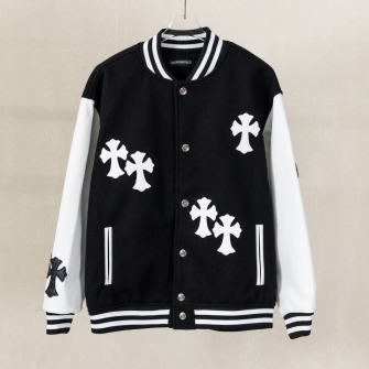 CHROME HEARTS 크롬하츠 크로스 패치 바시티 자켓  #18410817