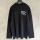 CHROME HEARTS 크롬하츠 세메터리 크로스 스크롤 롱슬리브 티셔츠 #18500817
